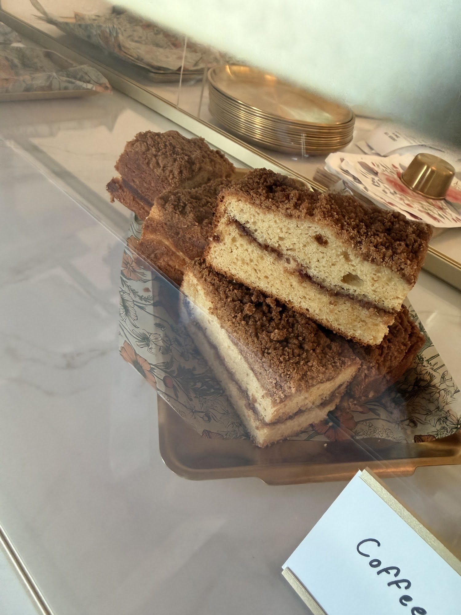 Coffee cake pastry